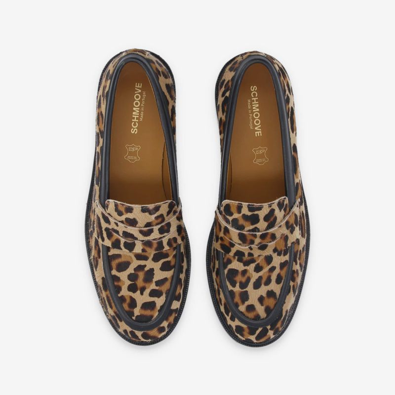 CALIA MOC W - P.LEO/NAPPA -  LEOPARD/MARRON